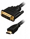 Компьютерный кабель DVI-HDMI  KREOLZ CDH18, 1,8 м, ферритовые кольца, позолоченные контакты, капроно