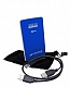 Кейс для внешнего жесткого диска Kreolz HDEV-2502bl, 2,5&quot;, SATA, USB, железный, синий