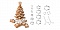 Рождественская елка DELICIA , набор для выпечки пряников