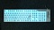 Клавиатура ГИБКАЯ KREOLZ FLKS11U, с подсветкой клавиш, USB, проводная , SLIM, цвет белый прозрачный