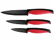 Ножи керам черн 8, 10, 12 см Pomi d'Oro SET21 Vamp Nero